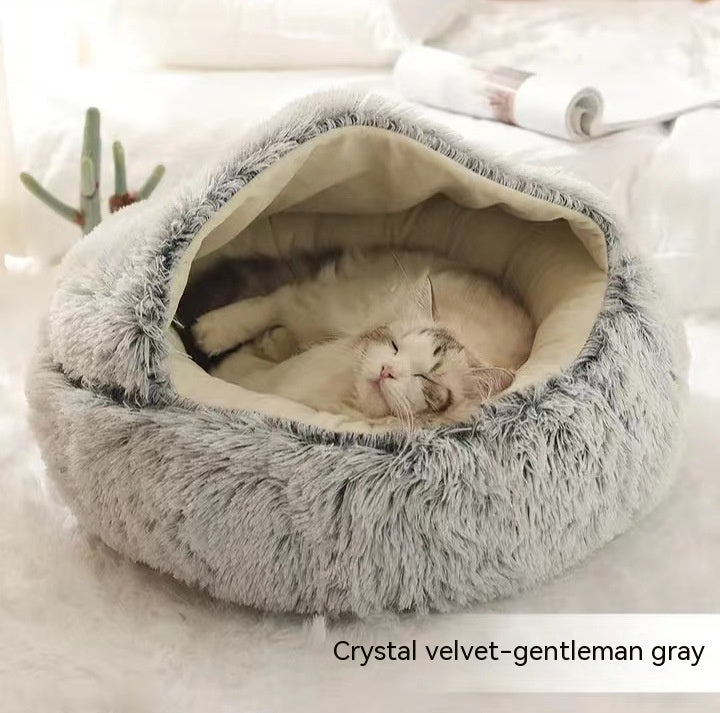 Dog And Cat Bed Pet Winter.
