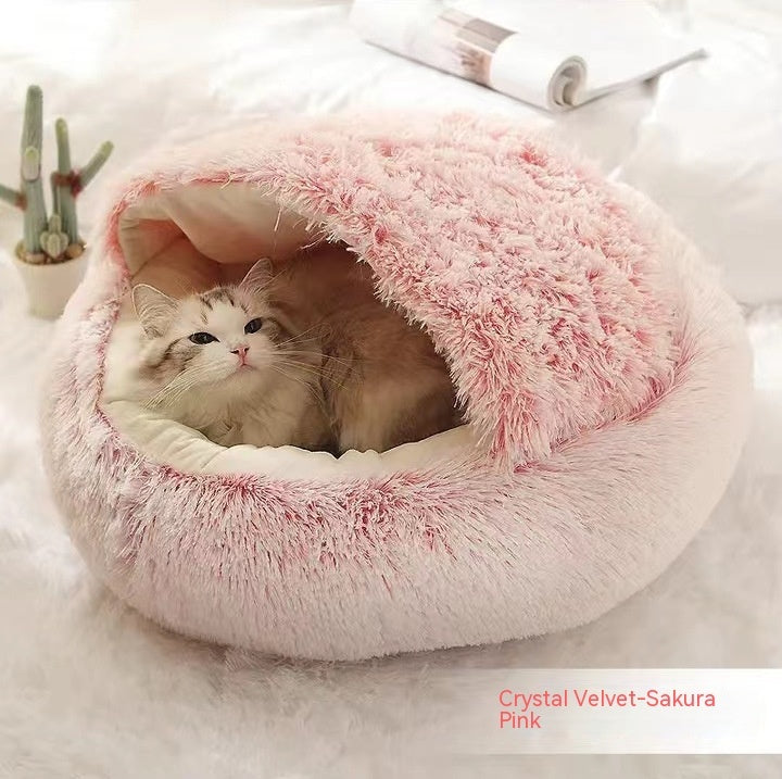 Dog And Cat Bed Pet Winter.