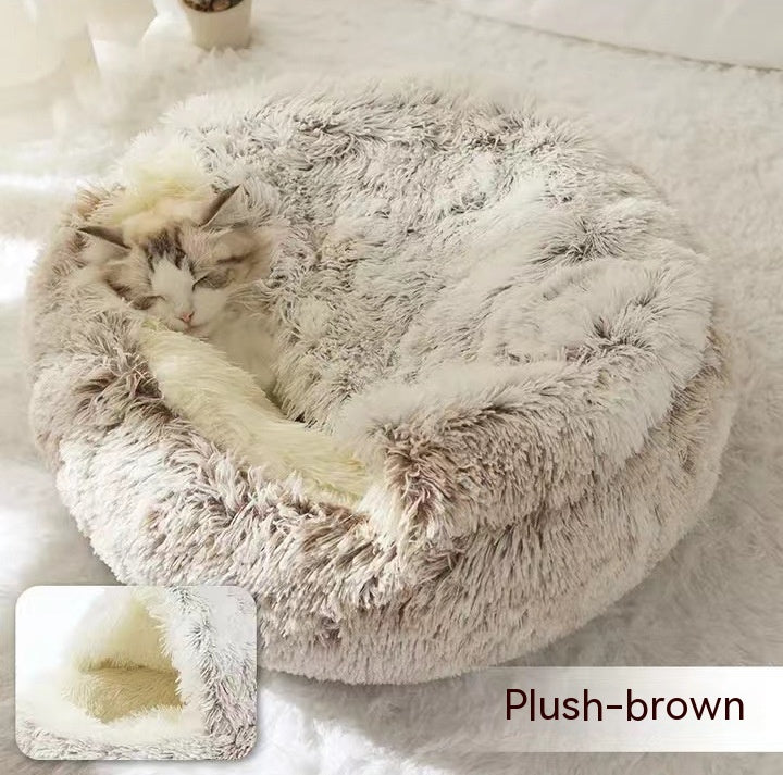 Dog And Cat Bed Pet Winter.